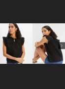 Bluzka damska lniana r.40, 55% len, 45% wiskoza 