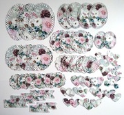 SERWETKI KORONKI SCRAPBOOKING ZESTAW 9 RÓŻE.