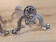 POSREBRZANE KOZIOŁKI POD SZTUĆCE ROCOCO FRANCJA