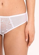 Tanga Samanta Mona M300 r. L, białe, piękny haft, brazyliany, majtki