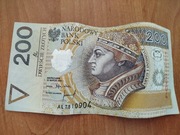 Banknot z 1994 nominał 200 zł