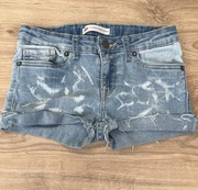 krótkie spodenki jeans LEVIS 710 ankle super skiny, dziewczęce 58cm udo 36+
