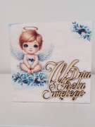 Pudełko na pieniądze Pamiątka Chrztu Świętego Handmade Prezent 