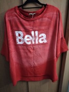 Bluza z krótkim rękawem na delikatnej pętelce MUJEA 