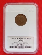 WIELKA BRYTANIA, 1 FARTHING, 1950r. - Grading GCN MS65 !!!