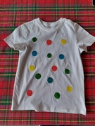 Nowa koszulka chłopieca w kropki 110/116 dzień kropki