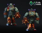 Figurka, Construct, Golem do DnD i Frostgrave. 