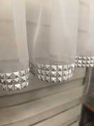 Zazdroski z woalu z taśmą diamentową 30 cm x100cm