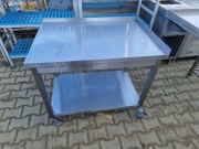 Stół Gastronomiczny Na Kołach Z Półką 100/70/85