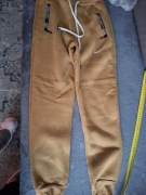Spodnie dresowe nowe bez metki musztardowe r.xl