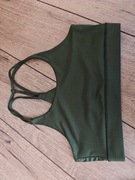 Stanik top sportowy Even&Odd M zielony khaki