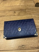 Damska torebka, kopertówka granatowa.