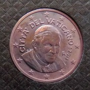 WATYKAN  2011 5 CENTÓW UNC !!!!!!!!!!