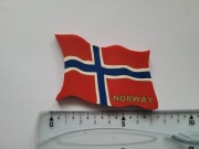 Magnes na lodówkę - 569f. NORWEGIA Flaga GUMOWY 