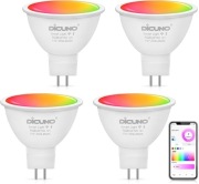 DiCUNO Smart Żarówka LED GU5.3 MR16 WiFi RGB Alexa 12V