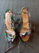 Kolorowe , damskie buty na obcasie. Seastar.