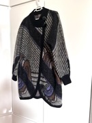 Kardigan Płaszcz wełna oversize 