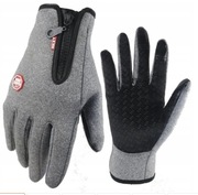 Rękawiczki smartfon, bieganie, rower uniseks rozm. M szare