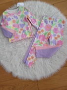 Bluzki i legginsy 3+3 prążek 122 6-7