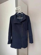 Granatowa kurtka płaszcz Mango