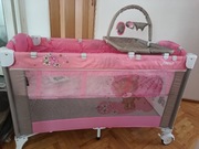 Łóżko turystyczne Lorelli Arena Plus 2 layers - pink- nieużywane 