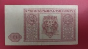 Banknot 1 zł z 1946r
