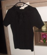 Elegancka bluzka _sweterek pod żakiet i nie tylko _Gipiura r .M/L