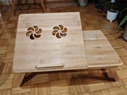 STOLIK pod laptopa BAMBUSOWY do łóżka 55x35cm