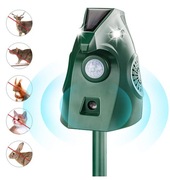 Odstraszacz zwierząt solarny, z czujnikiem ruchu i migającym światłem