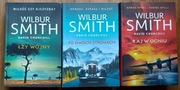 ŁZY WOJNY, PO DWÓCH STRONACH, RAJ W OGNIU - Wilbur Smith -KOMPLET-stan BDB