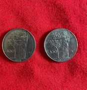 100 lirów 1975, 1977 rok Włochy 