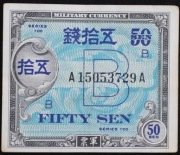 "Japonia 50 sen 1945-48"Military Currency"......za 9,99 zł "