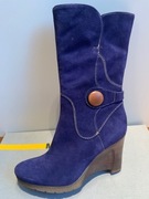 Manas włoskie botki całe ze skóry -Piękne roz. 36