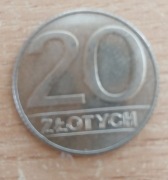 20 zł 1985 1986 1987 1988 4 sztuki