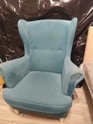 Fotel uszak niebieski