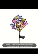 Lampki solarne motyle