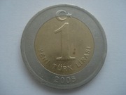 Turcja 1 lira 2005