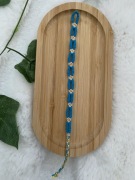 Bransoletka z muliny w kwiatki handmade