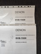 DENON DVD-1920 instrukcja PL