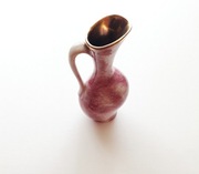 Wazonik ozdobny ze złotą lamówką