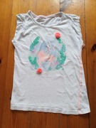 t-shirt dziewczęcy bez rękawów  128 