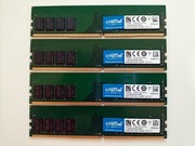 Pamięć RAM Micron Crucial 32GB DDR4 2400 4x8 | Stan BDB | Czytaj OPIS