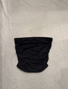 Czarny top bez ramiączek