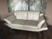 Sofa ze skóry naturalnej dwuosobowa