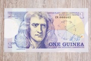 1 GUINEA Isaac Newton projektu Mateja Gabrisa 2022 r UNC