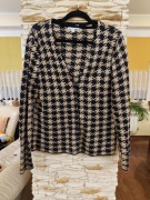 Sweterek damski w pepitke 