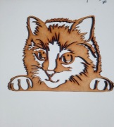 Kot dekoracyjny ścienny, okienny