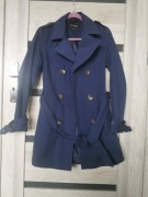 Trencz / płaszcz wiosenny Top Secret rozm. 34 (XS) granatowy