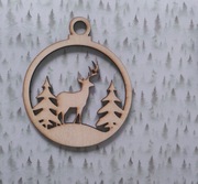 bombka sklejka 10 cm decoupage scrapbooking mod22