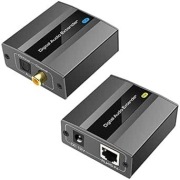 VEDINDUST Digital Audio Extender | SPDIF do Coaxial/Toslink 1 kabel Cat5e/6